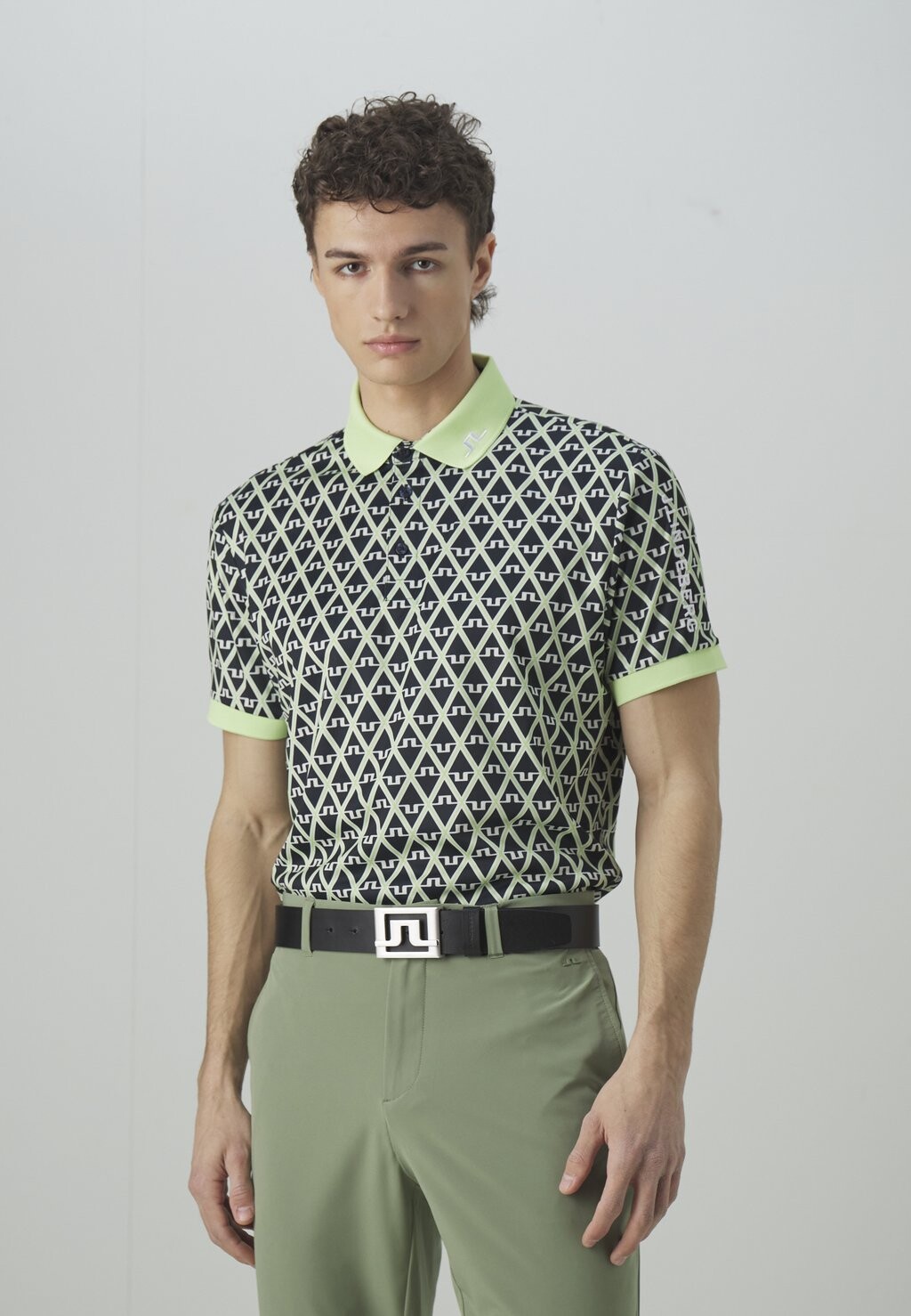 

Рубашка-поло TOUR TECH REG FIT J.LINDEBERG Sports, цвет geo jl navy