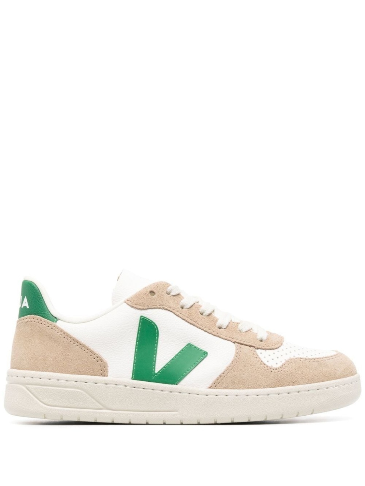 

Кроссовки Veja With Logo Patch, белый/бежевый/зеленый