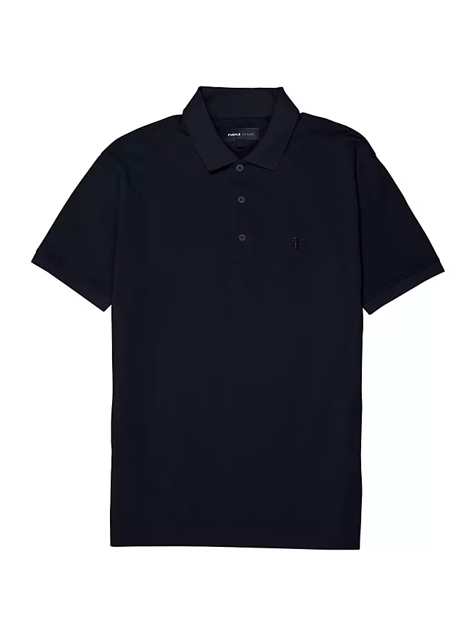 

Трикотажная рубашка поло из пике Purple Brand, черный