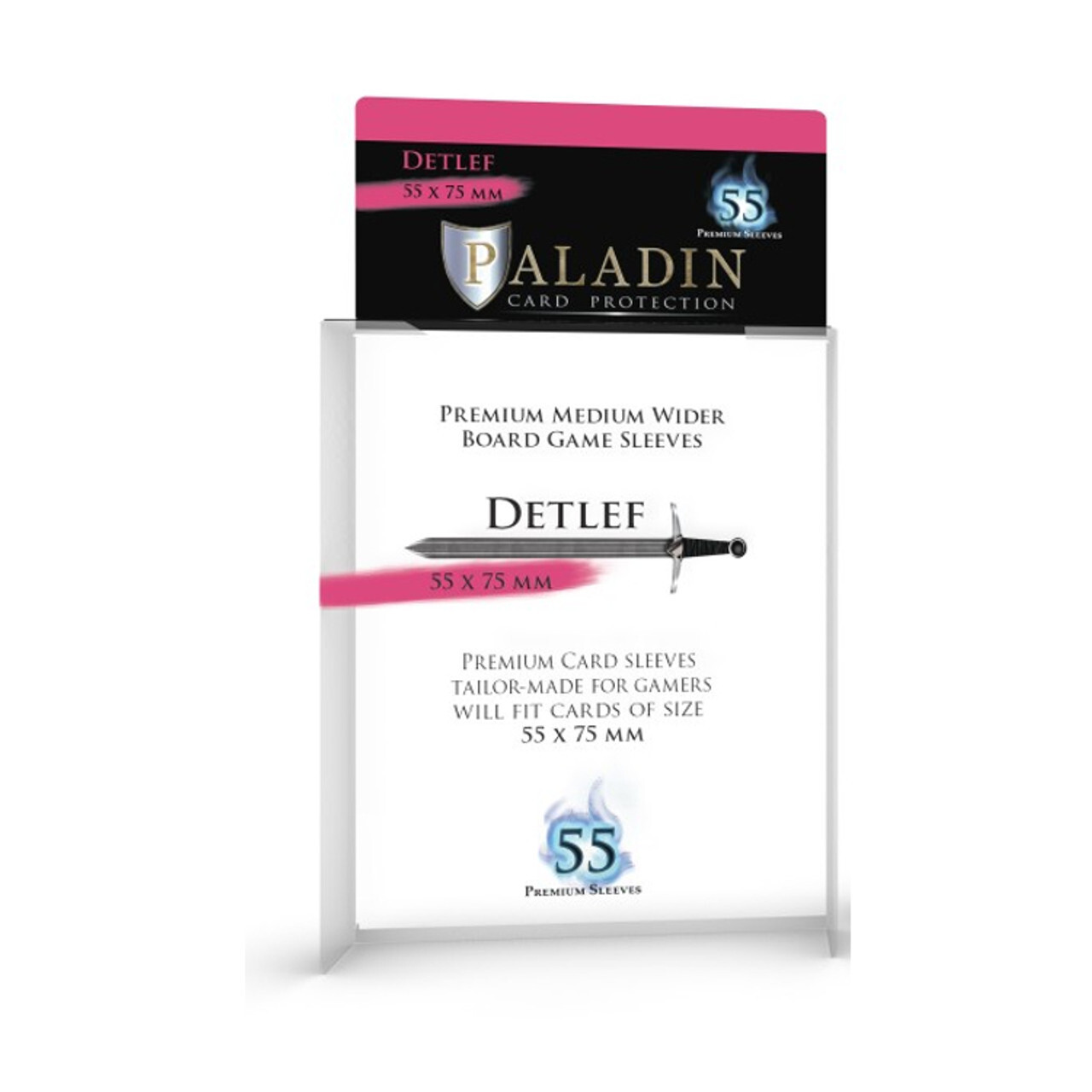 

Аксессуары Paladin Sleeves: Medium Wider Board Game - Detlef (55ct)