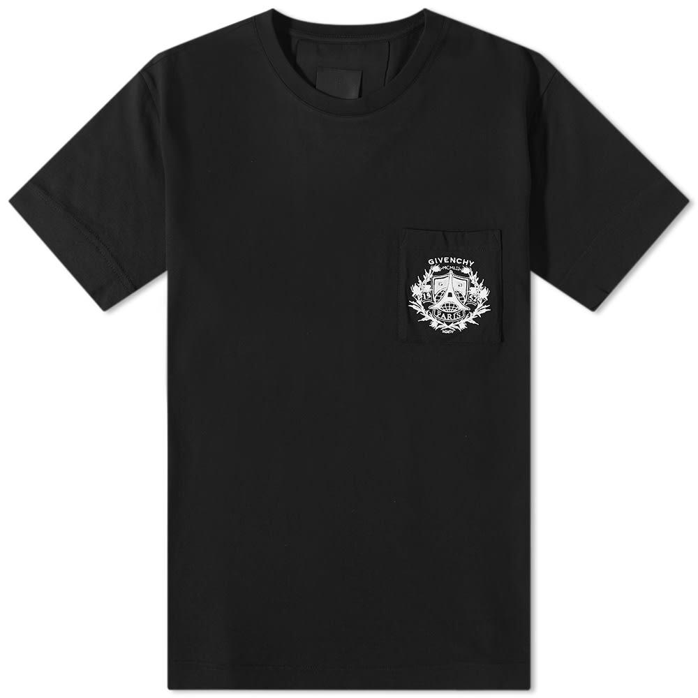 

Футболка с карманом и логотипом Givenchy, черный