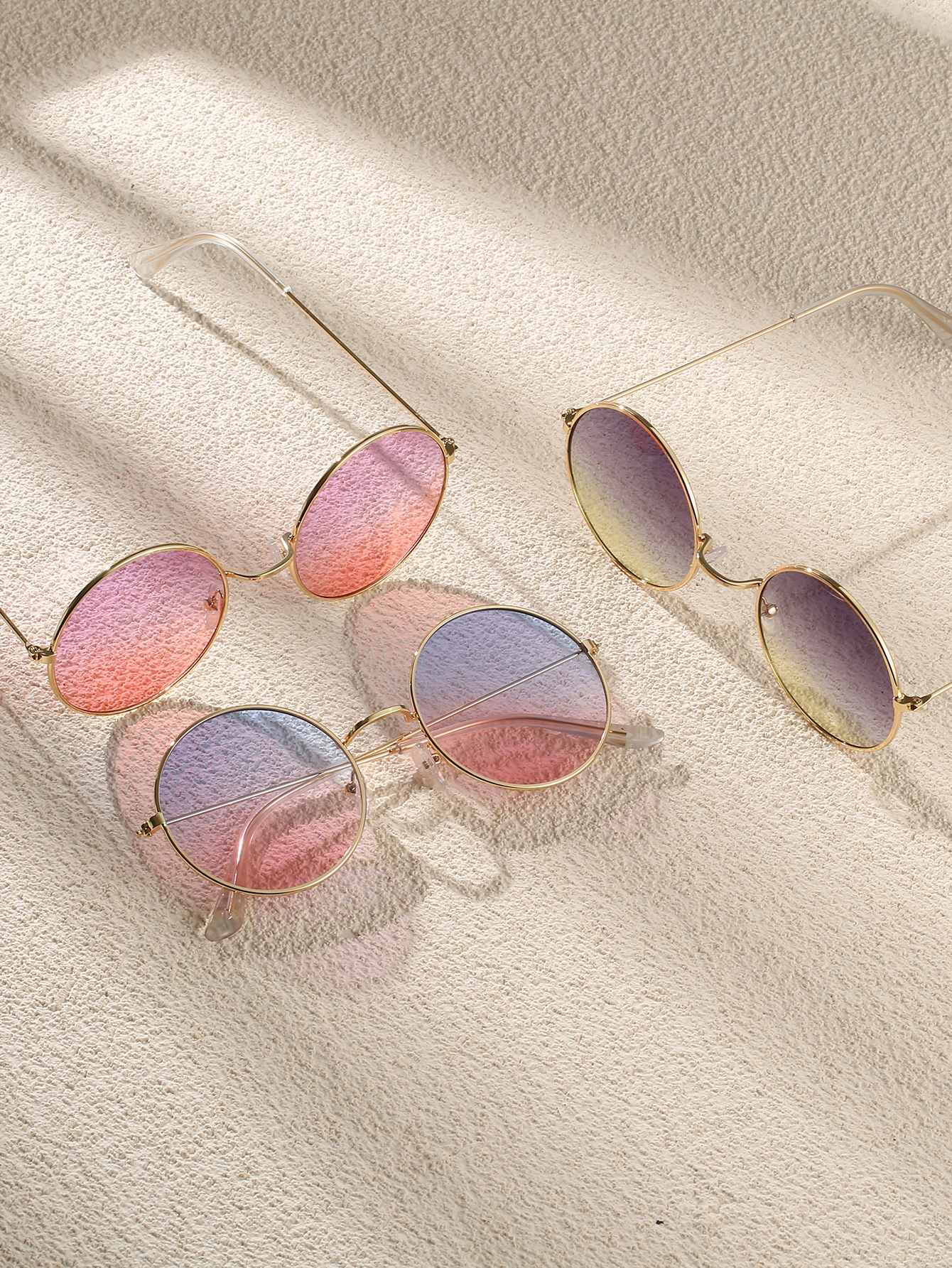 3шт металлические уличные солнцезащитные очки унисекс с защитой от солнца