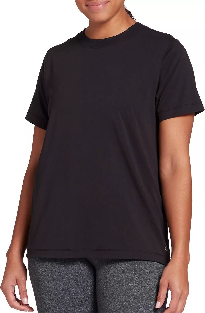 Calia Женская повседневная футболка-бойфренд, черный