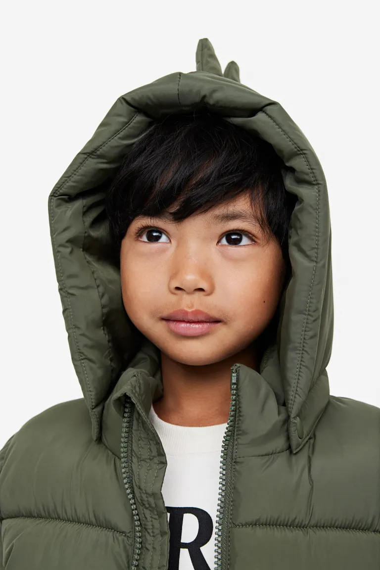 

Стеганая водоотталкивающая куртка H&M, зеленый