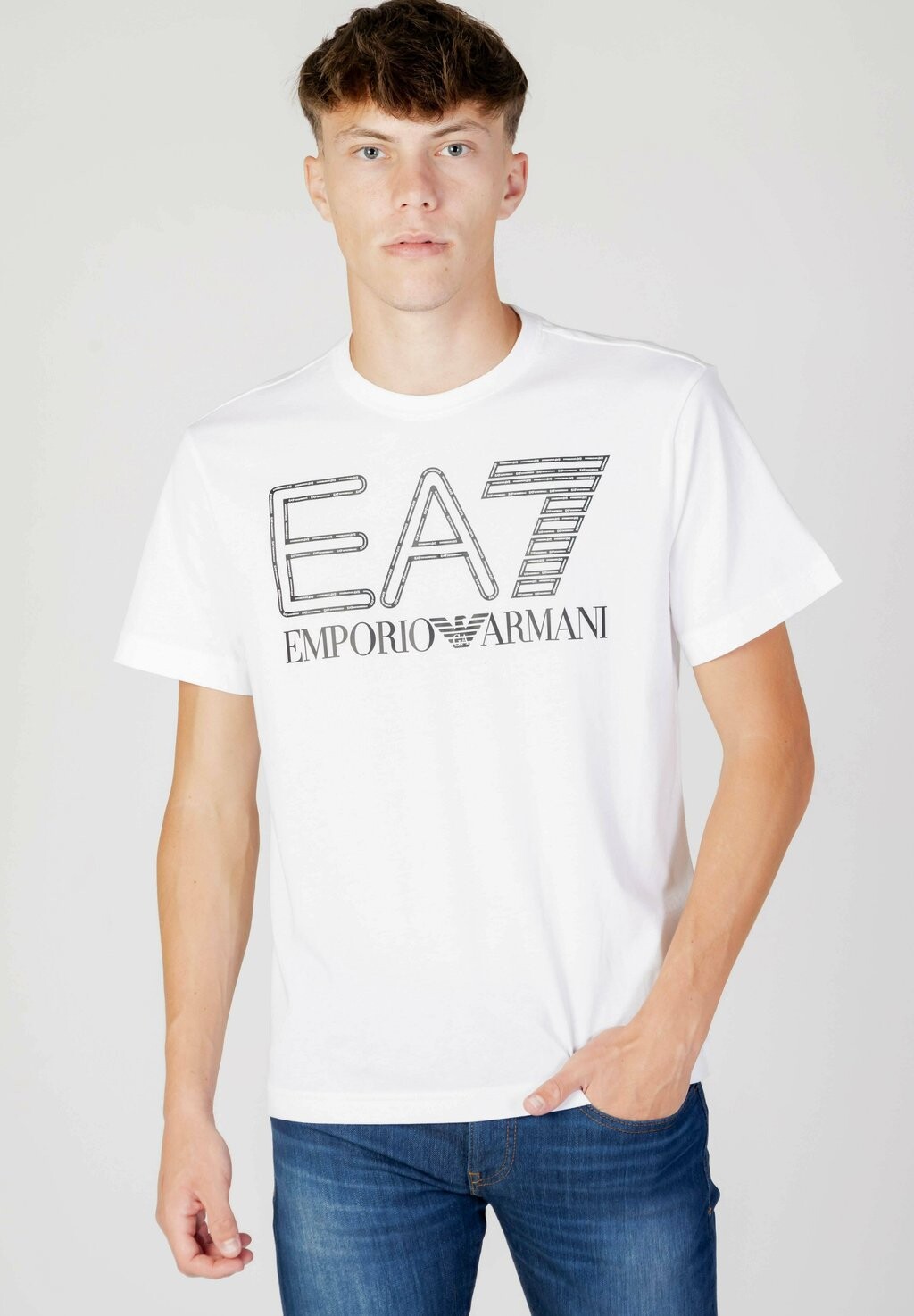 

Футболка с принтом Pjffz EA7 Emporio Armani, белый