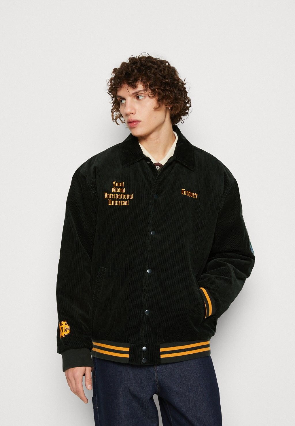 

Куртка Carhartt WIP КУРТКА LETTERMAN, темный кедр/охра