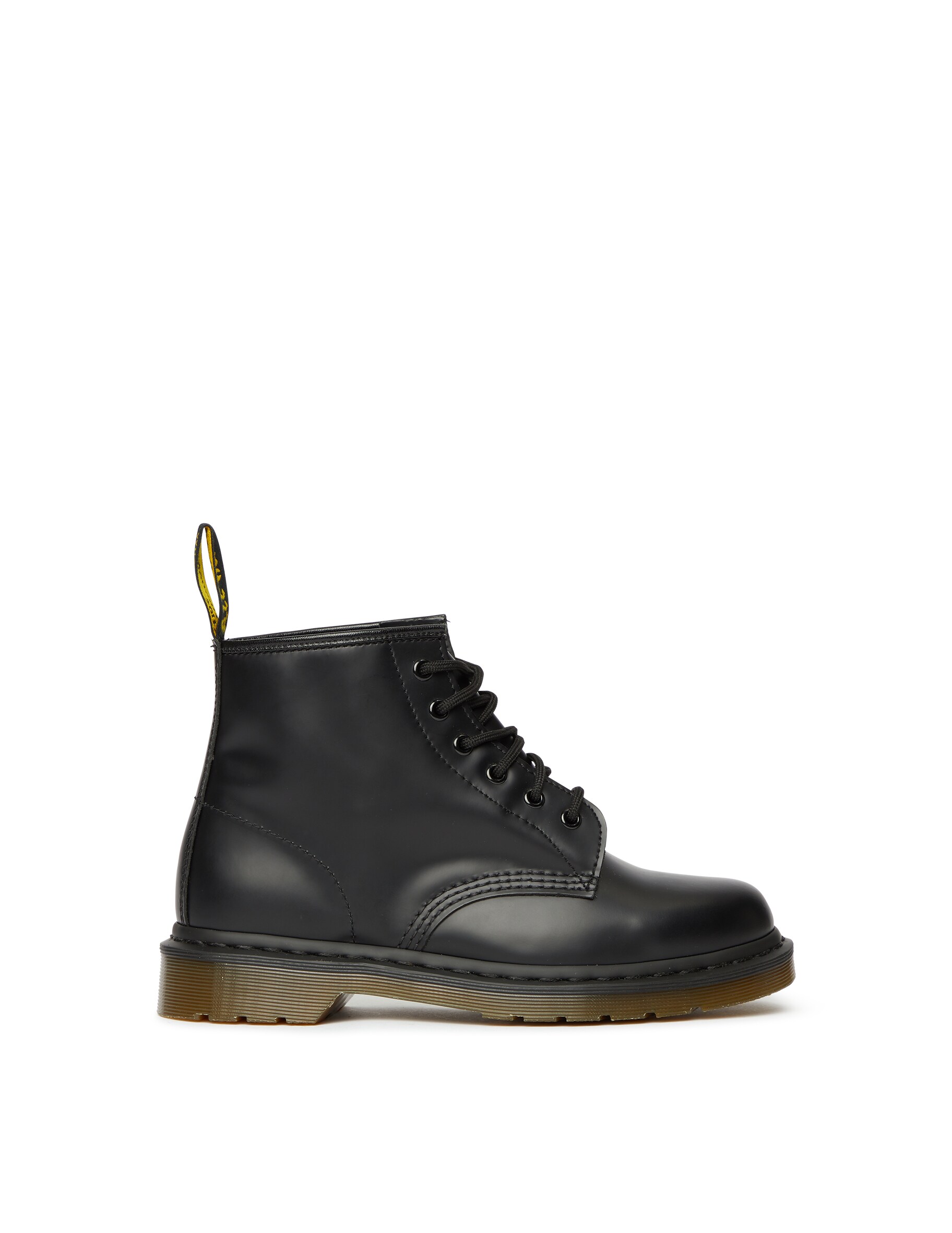 

Ботинки 101 из гладкой кожи с 6 люверсами Dr. Martens, черный