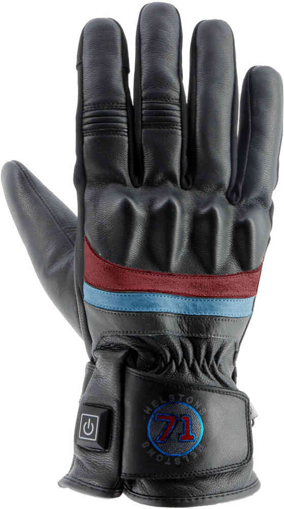 цена Мотоциклетные перчатки с подогревом Bora Helstons, черный/красный/синий