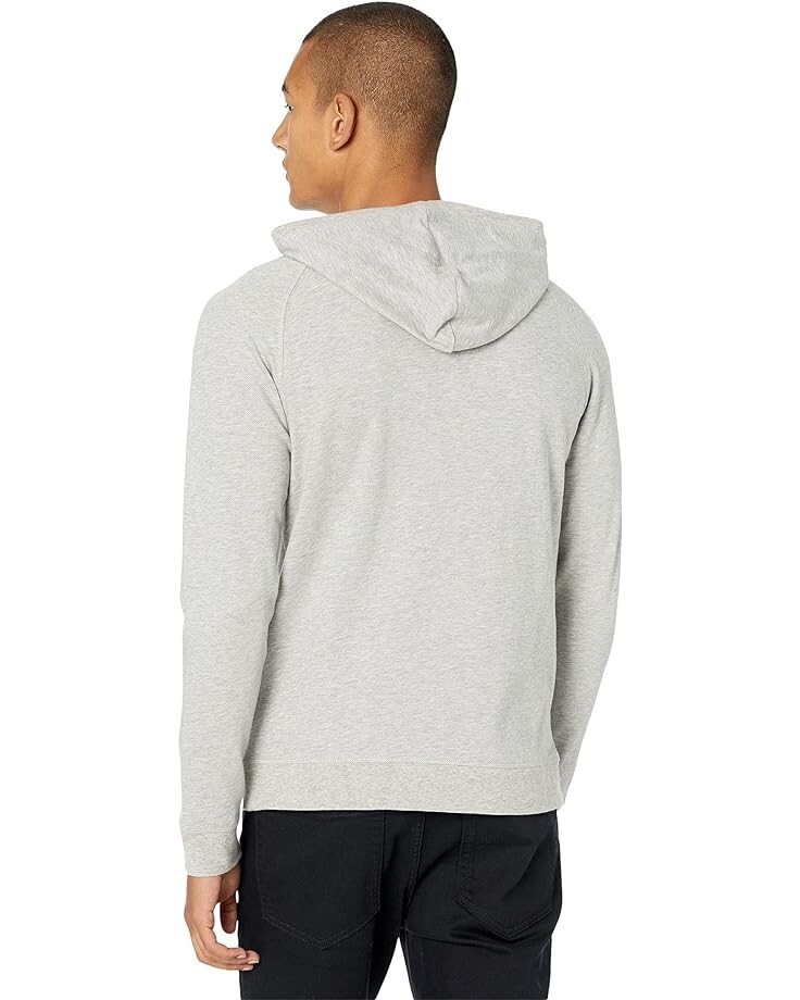 

Худи Vince Twill Popover Hoodie, цвет Heather Grey/Heather White