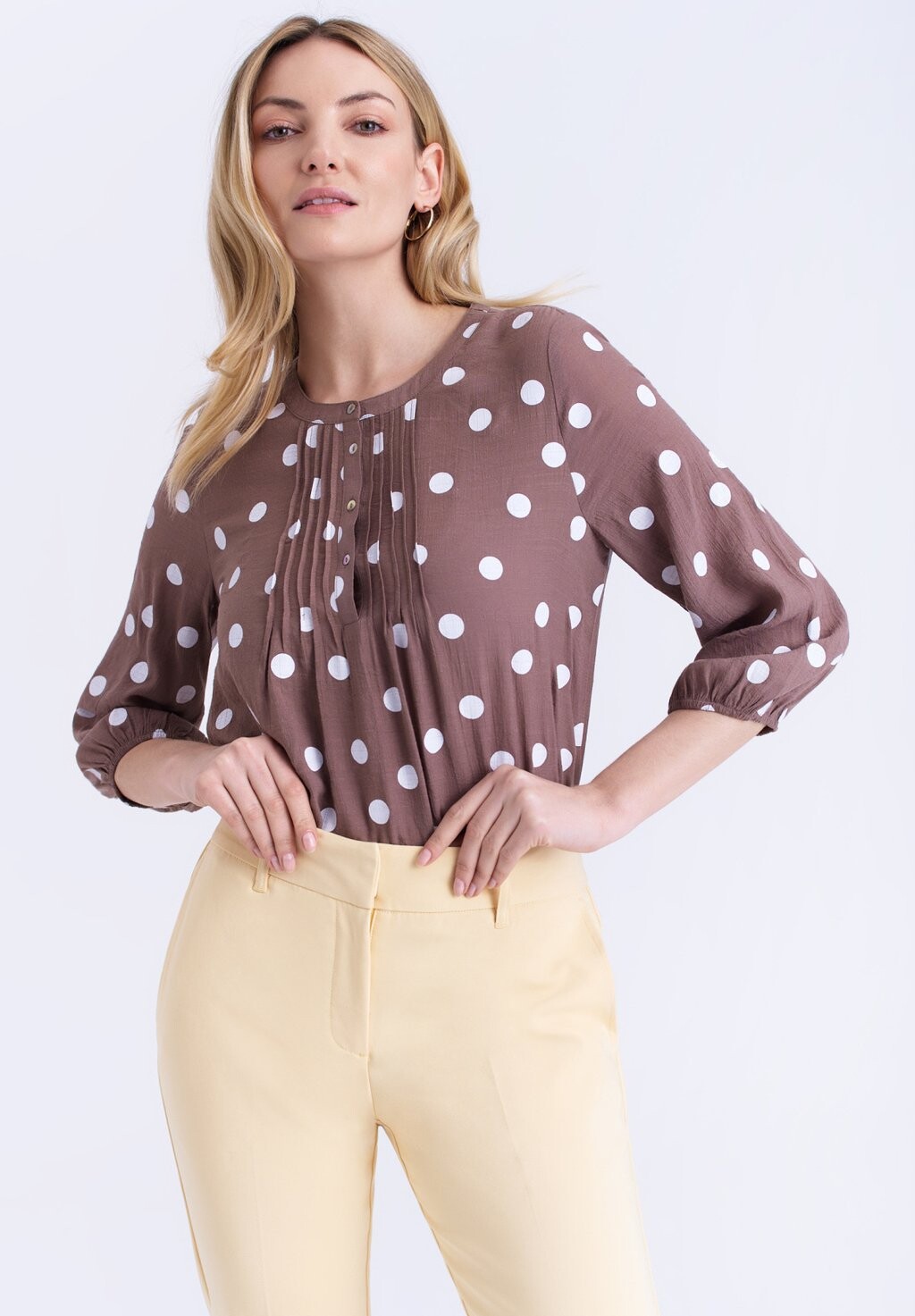 

Блузка Greenpoint, цвет brown dots