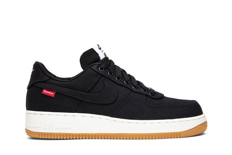 

Кроссовки Nike Supreme x Air Force 1 Low Premium '08 NRG 'Black', черный