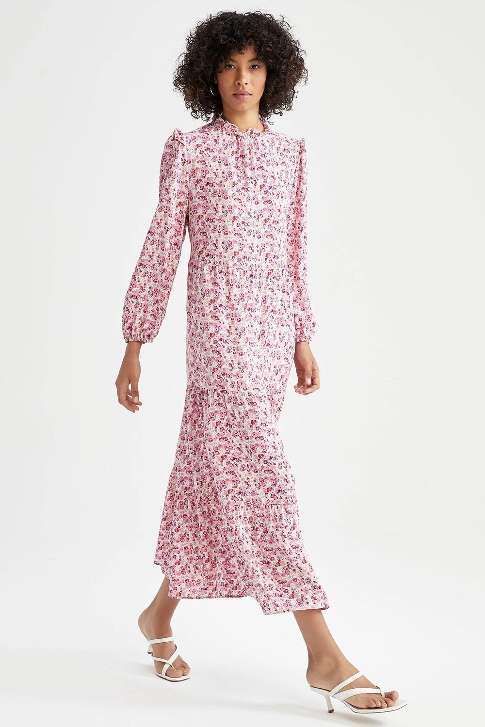 

Платье DeFacto Midi REGULAR FIT, цвет Hellrosa