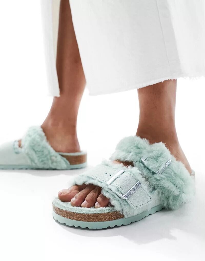 

Пастельно-зеленые сандалии Teddy Borg Birkenstock Arizona