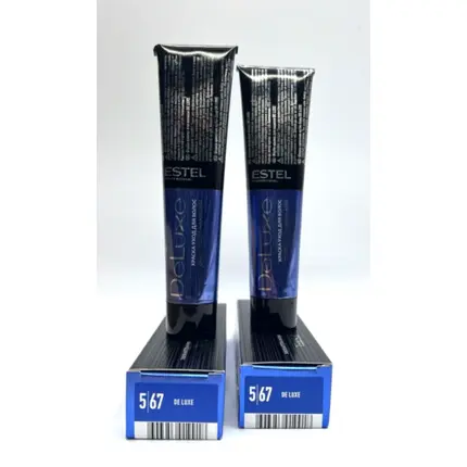 

Estel Deluxe Creme Pflege Haarfarbe 60мл 5/67 Светло-коричневый Фиолетовый Коричневый, Estel De Luxe