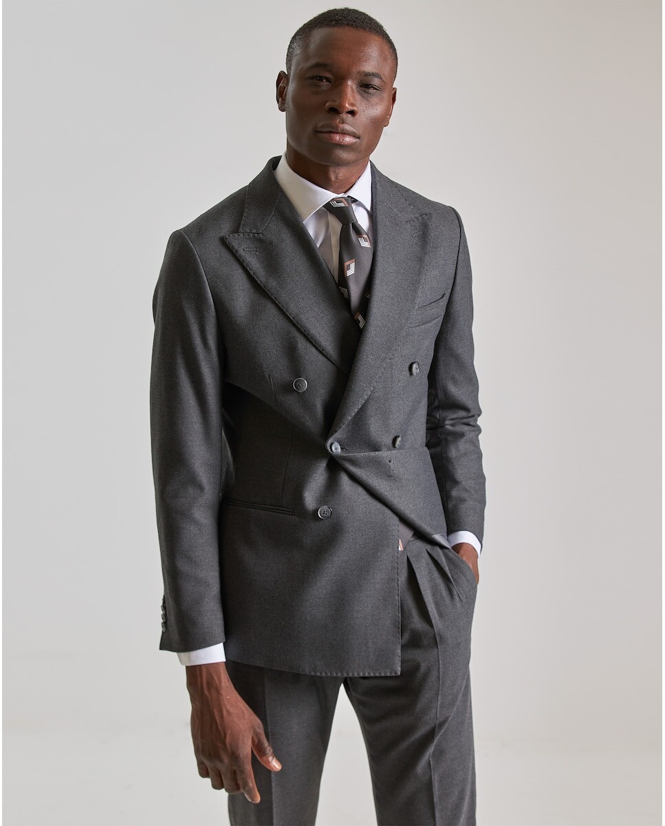 

Узкий мужской пиджак темно-серого цвета PuroEgo, темно-серый