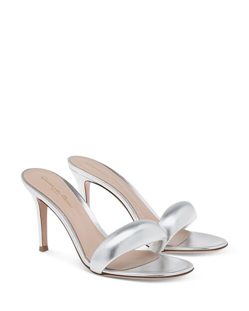 

Женские босоножки без шнуровки на высоком каблуке Bijoux Gianvito Rossi, цвет Silver