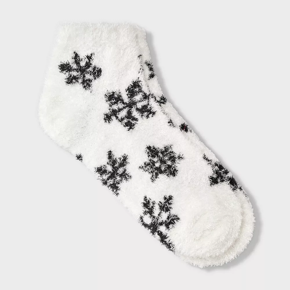 

Женские носки Snowflake Cozy Low Cut - Auden, цвет Black/Ivory