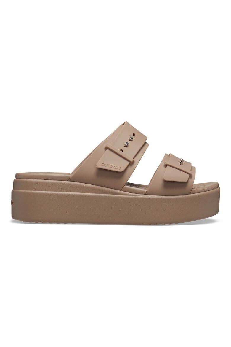 

Резиновые тапочки Brooklyn со скошенной кромкой Crocs, коричневый