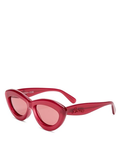 

Солнцезащитные очки «кошачий глаз», 54 мм Loewe, цвет Red