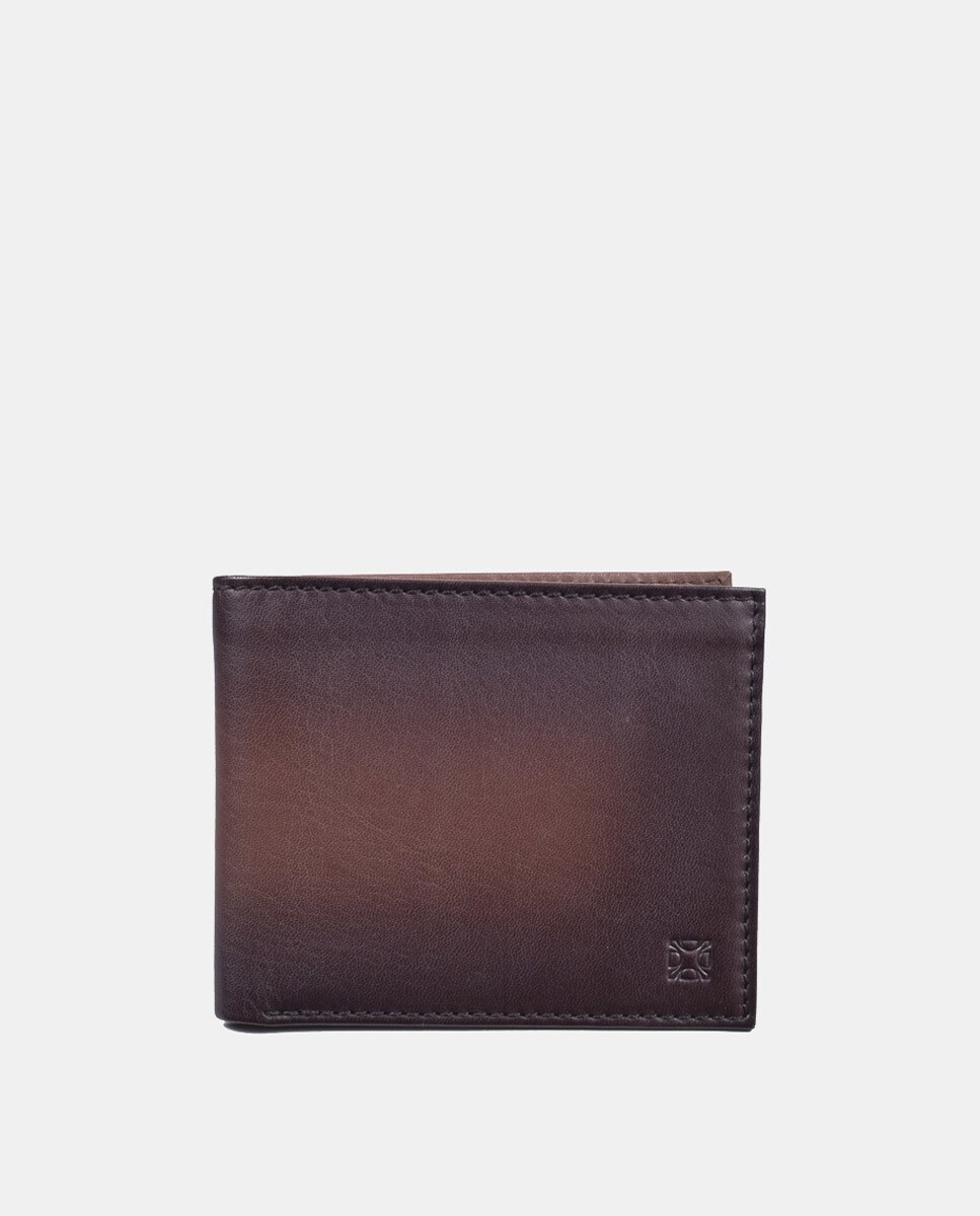 Коричневый кожаный кошелек Olimpo, коричневый коричневый кожаный кошелек с отделением для паспорта olimpo коричневый