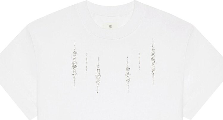 

Футболка Givenchy Slim 'White/Silver', разноцветный