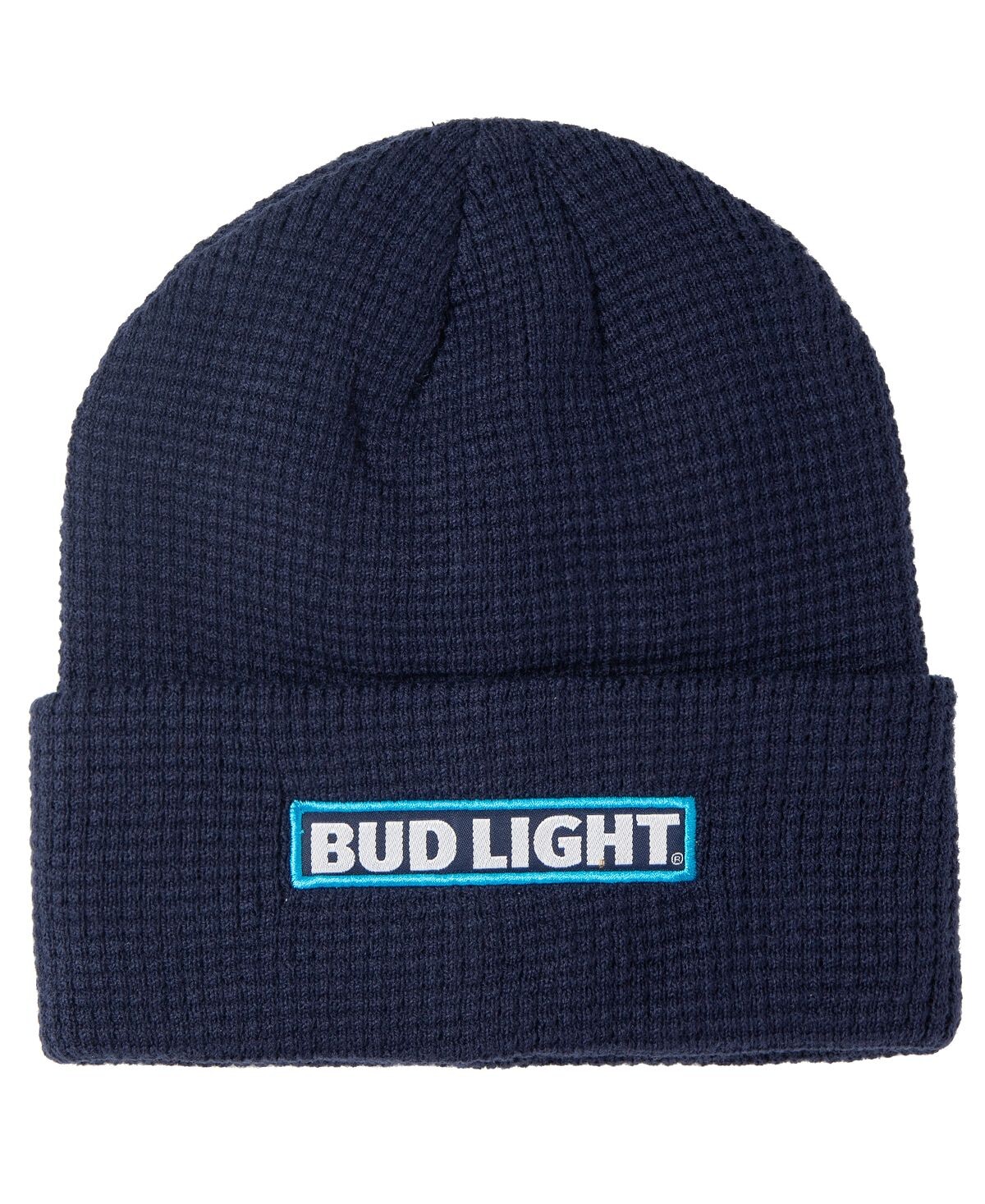 

Мужская шапка вафельной вязки с манжетами Bud Light