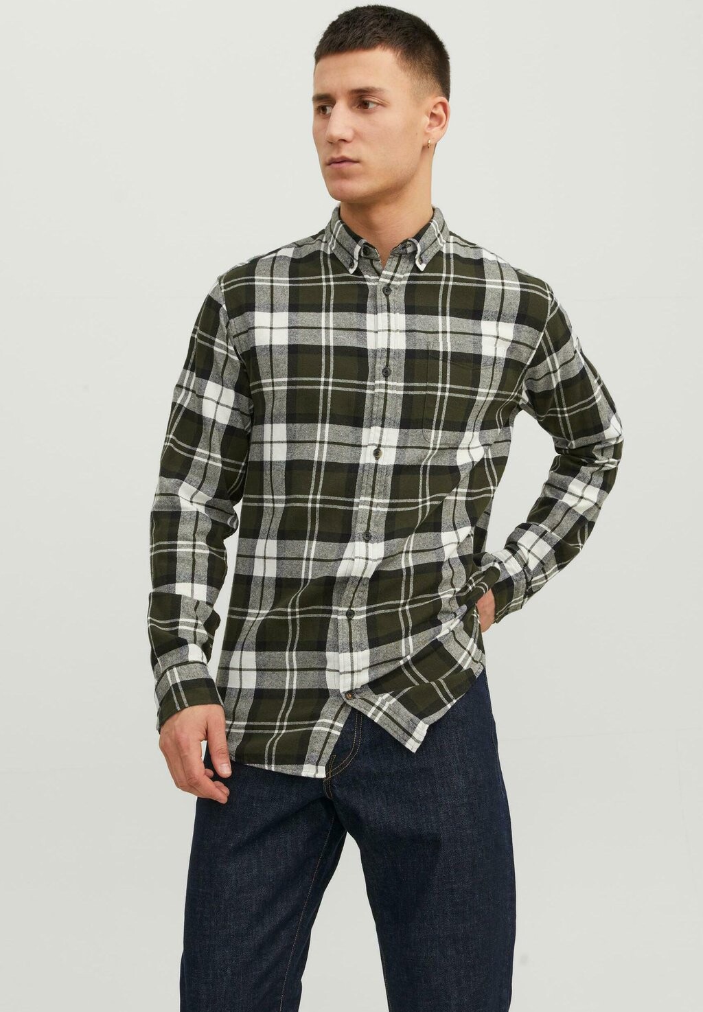 

Рубашка JJECLASSIC AUTUMN CHECK LS SN Jack & Jones, черный