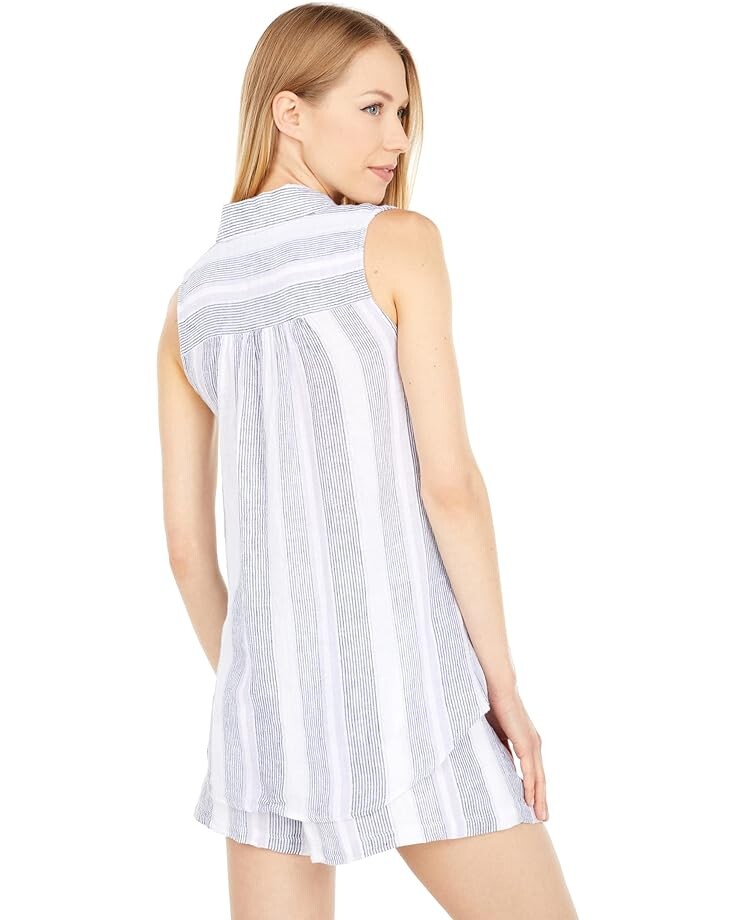 

Рубашка Splendid Baja Stripe Woven Button Front Shirt, цвет Lavender Multi