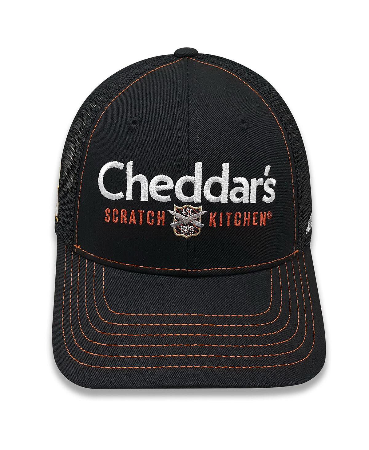 

Мужская черная регулируемая шляпа Kyle Busch Cheddar's Trucker Checkered Flag Sports