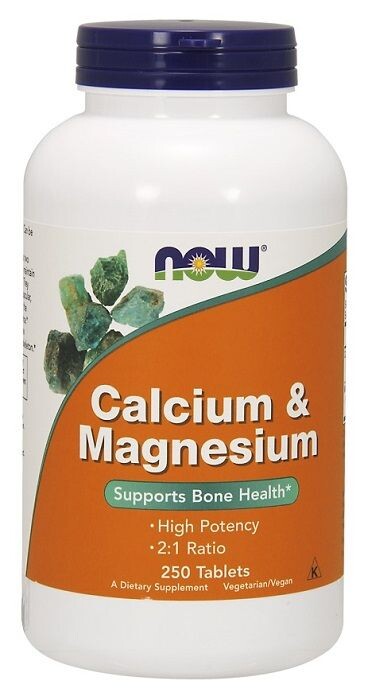 

Now Foods Calcium & Magnesium препарат, поддерживающий нервную и костно-мышечную системы, 250 шт.