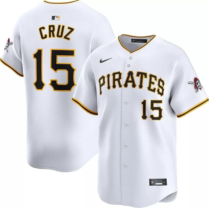 

Мужское джерси Nike Pittsburgh Pirates Oneil Cruz #15 White Limited Vapor