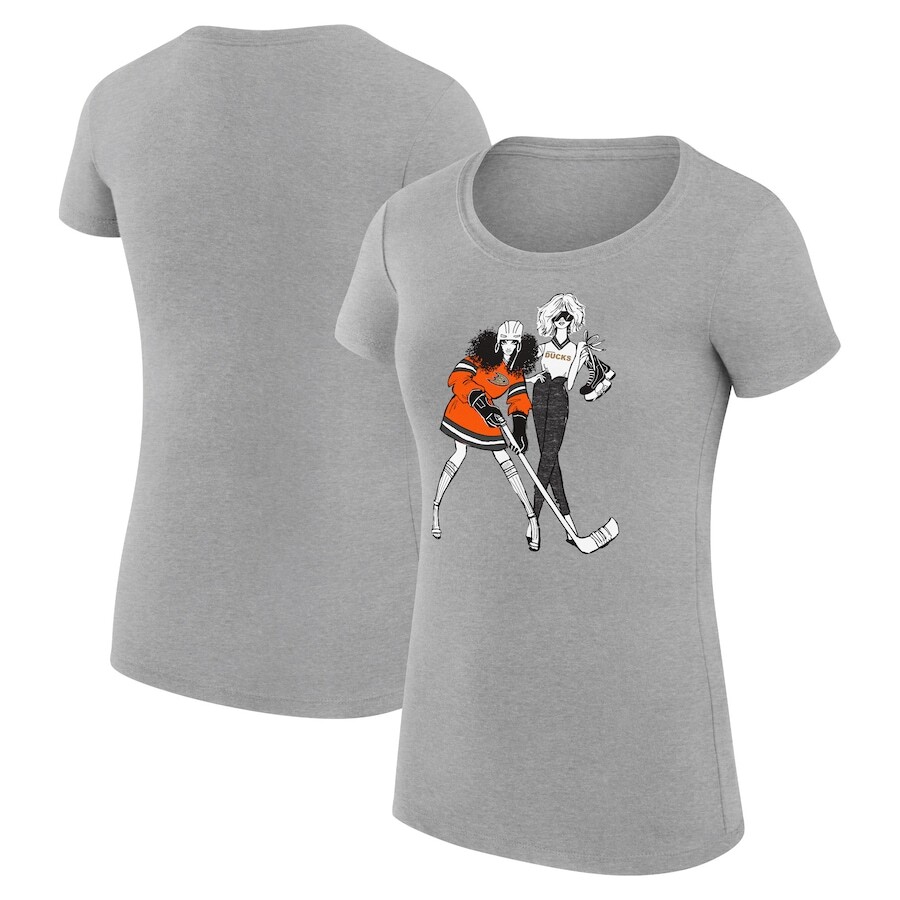 

Футболка с коротким рукавом G-III 4Her by Carl Banks Anaheim Ducks, серый