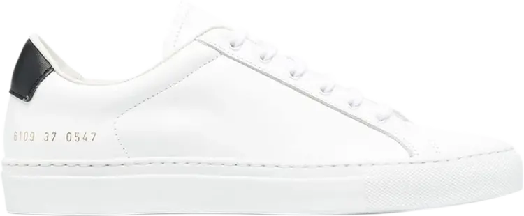 Кроссовки Common Projects Wmns Retro Low 'White Black', белый