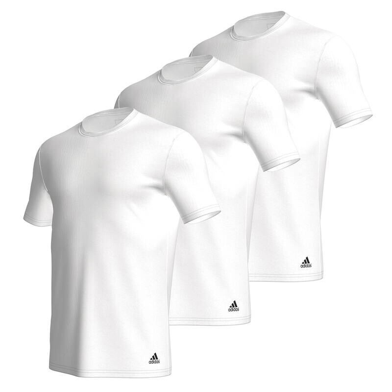 

Футболка мужская упаковка 3 шт. Удобная посадка. ADIDAS, цвет weiss