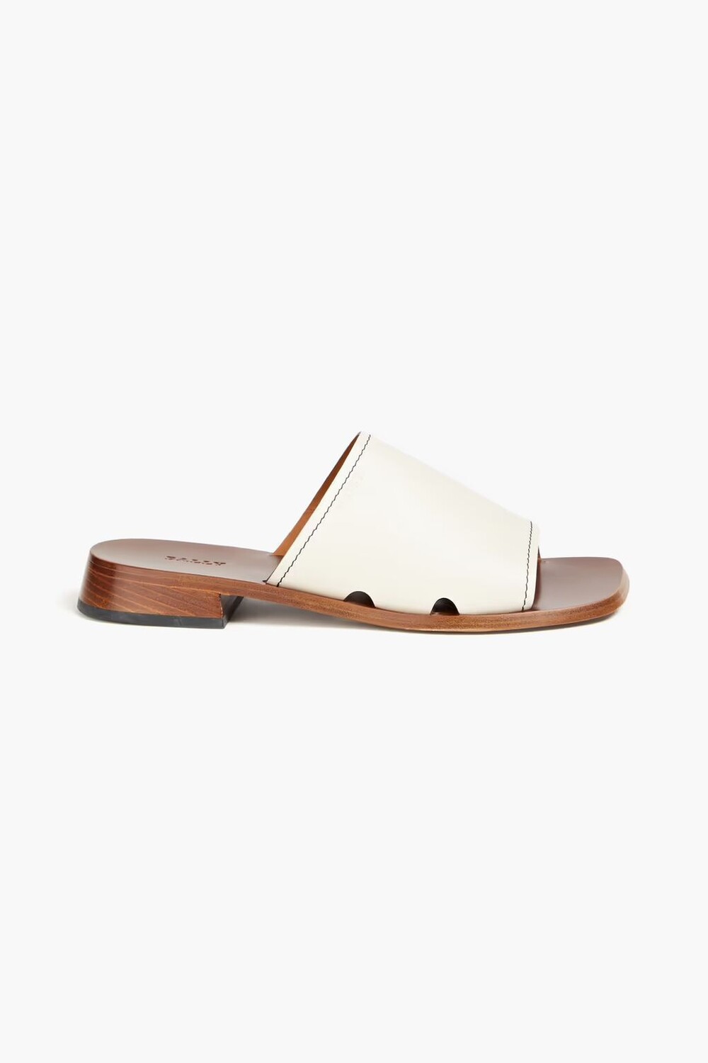

Кожаные шлепанцы Ofera Bally, цвет Off-white