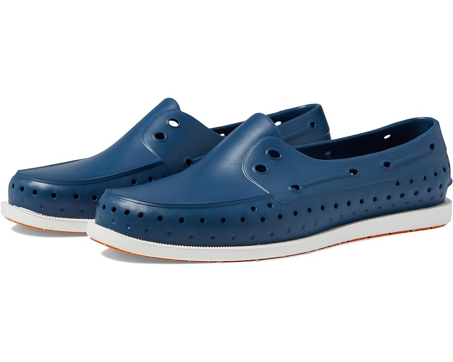 Лоферы Native Shoes Howard Sugarlite, цвет Frontier Blue/Shell White/Foxtail Speckle Rubber