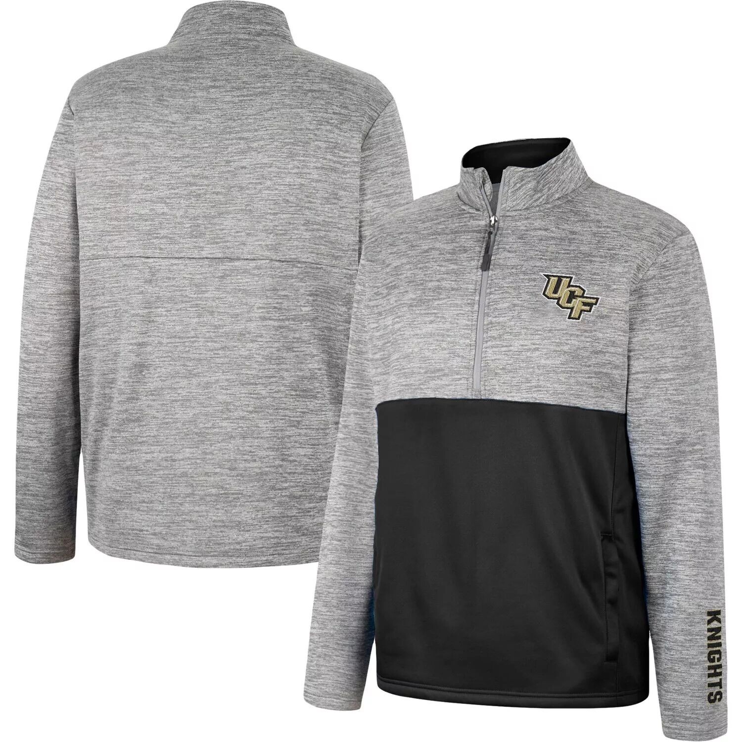 

Мужская серая куртка UCF Knights John с молнией до половины Colosseum, Серый