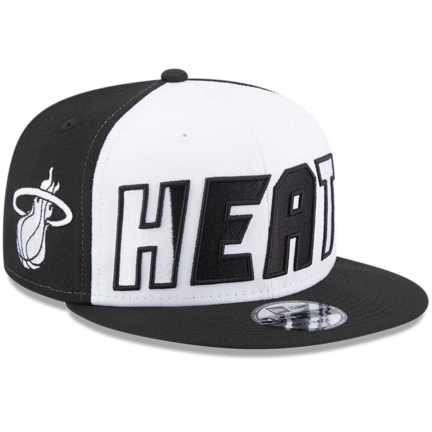 

Мужская кепка New Era White/Black Miami Heat Back Half 9FIFTY Snapback