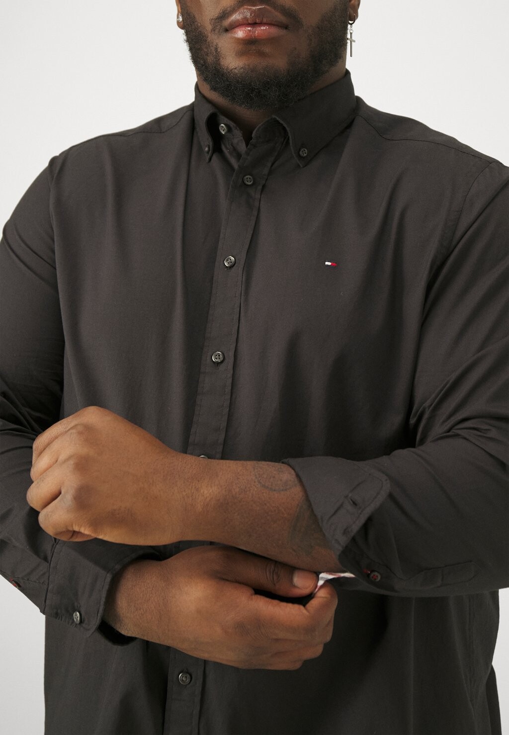 

Рубашка Core Flex Poplin Tommy Hilfiger, черная