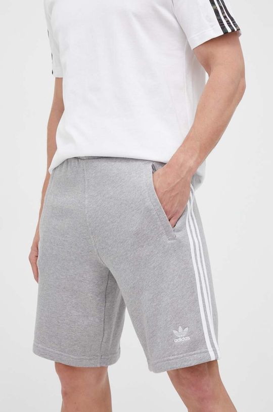 Хлопковые шорты adidas Originals, серый