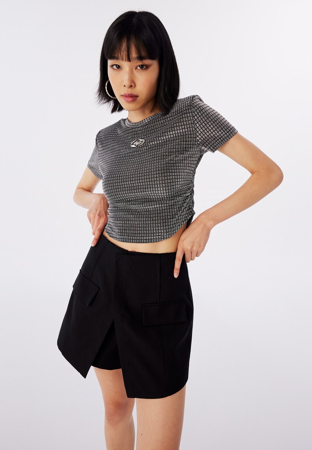 

Футболка с принтом REGULAR FIT Twist, серый