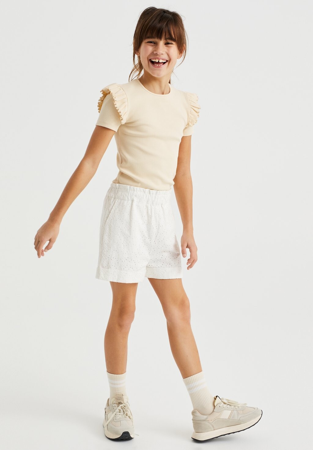 

Шорты MET BRODERIE ANGLAISE WE Fashion, цвет white