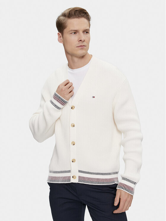 Кардиган свободного кроя Tommy Hilfiger, экрю