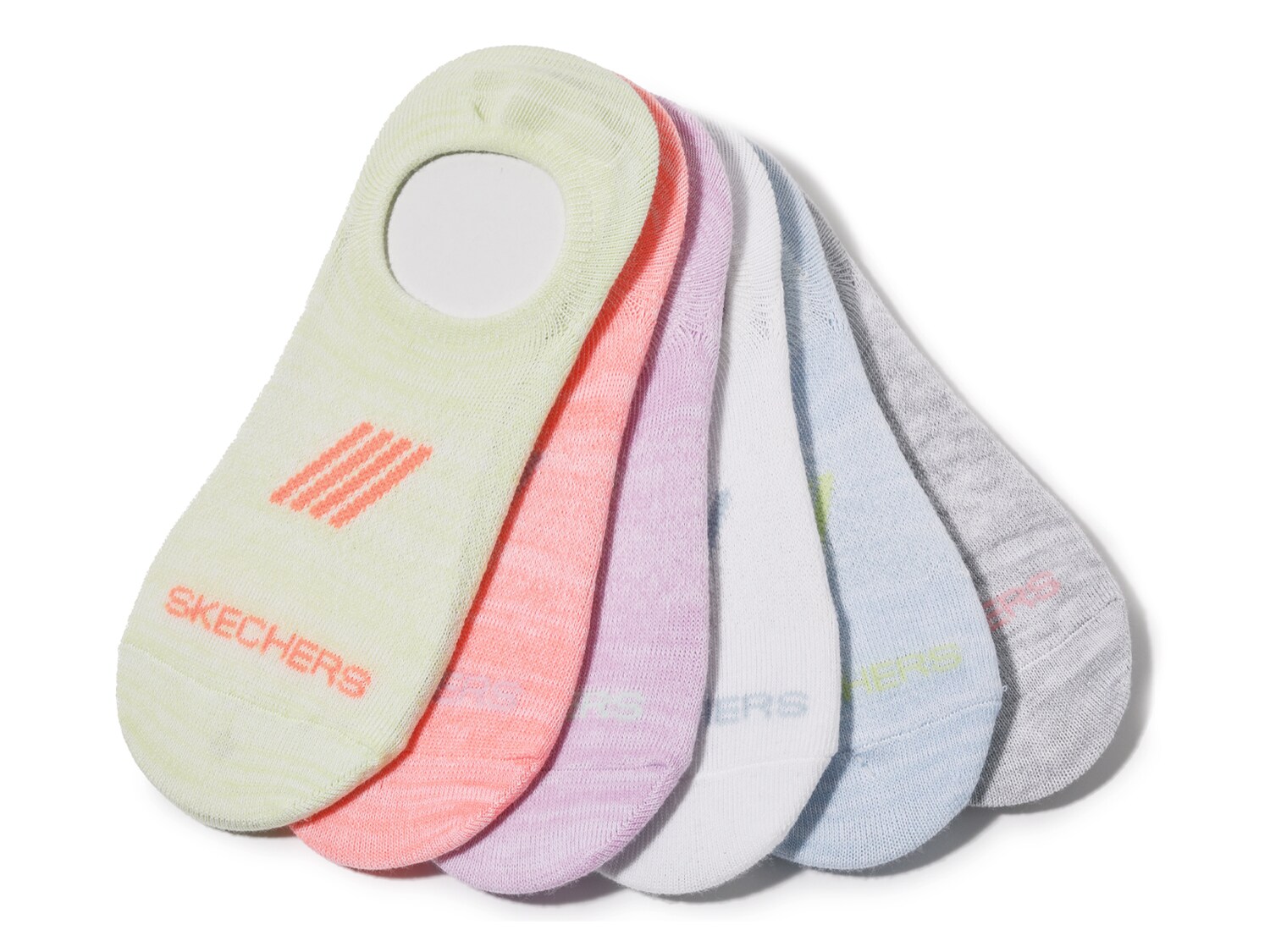 Носки Skechers Space-Dye 6 шт, мультиколор колье multicolor pastel