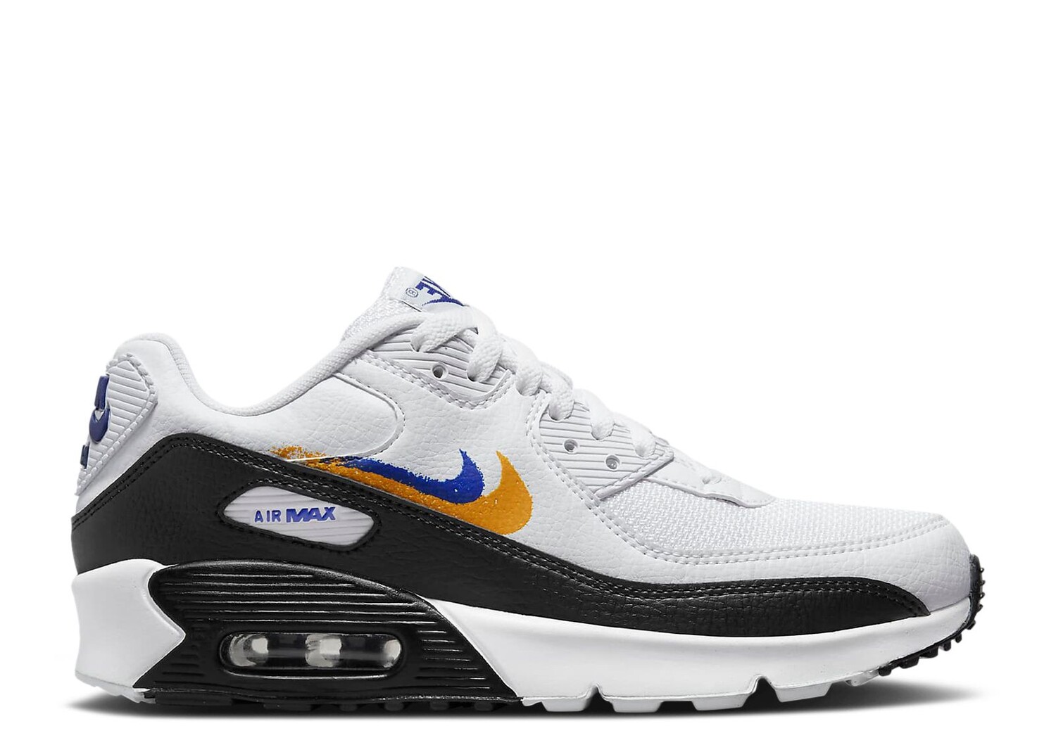 

Кроссовки Nike Air Max 90 Gs 'Double Swoosh - White Gold Royal', белый