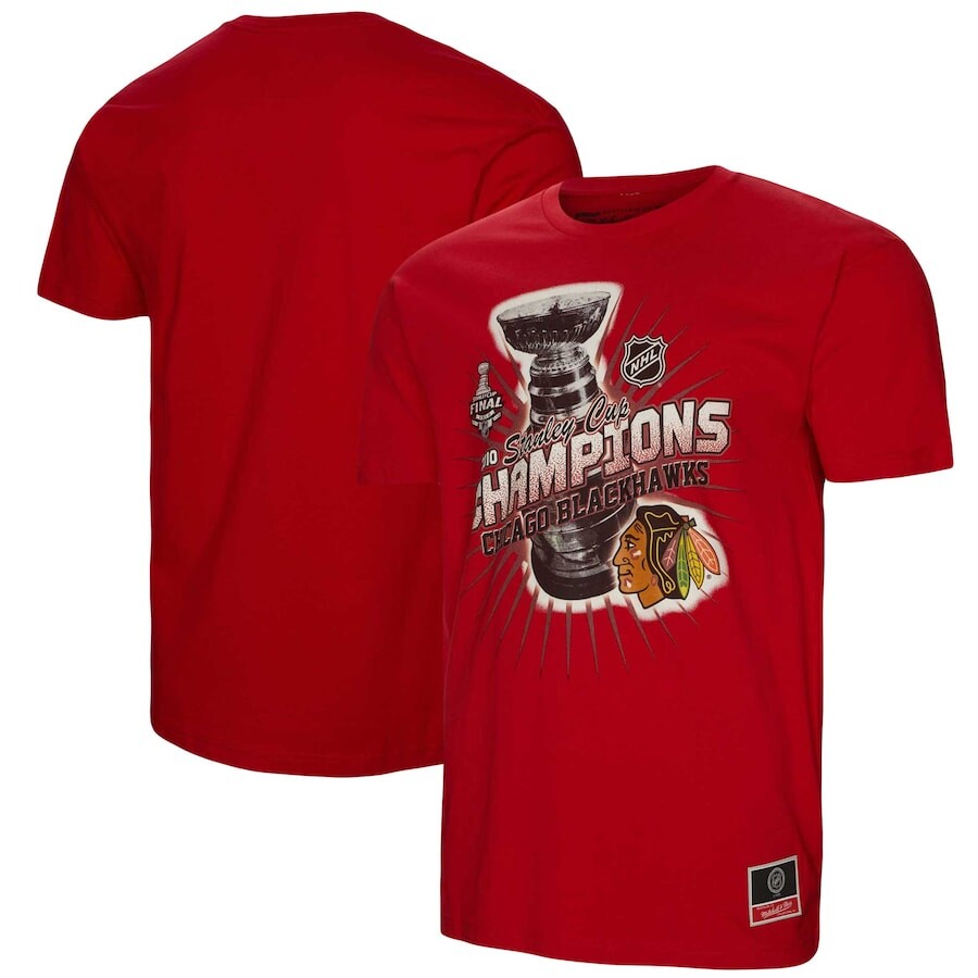 

Футболка с коротким рукавом Mitchell & Ness Chicago Blackhawks, красный