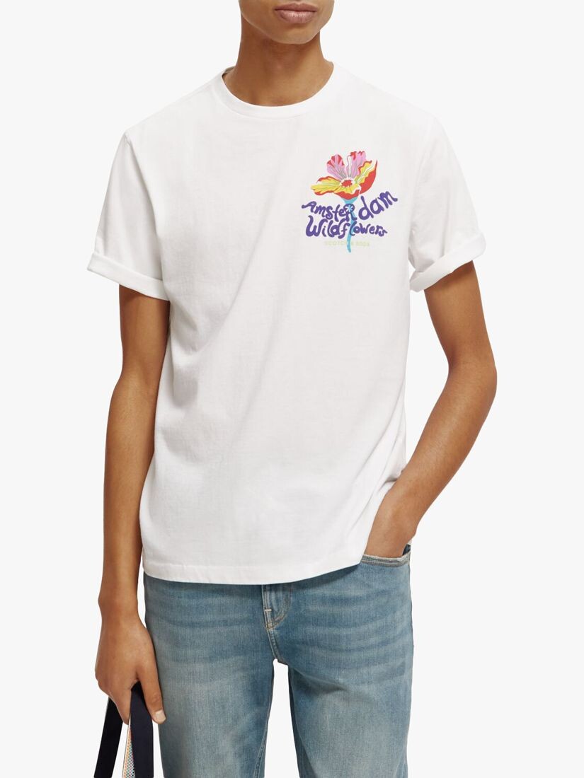 

Футболка Scotch & Soda Endless Summer Artwork, белая