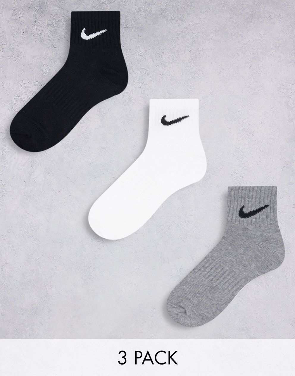 Набор из трех разноцветных носков унисекс Nike Training