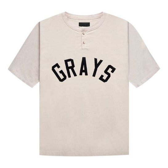 

Футболка Fear of God Grays Henley Tee 'Sand', бежевый