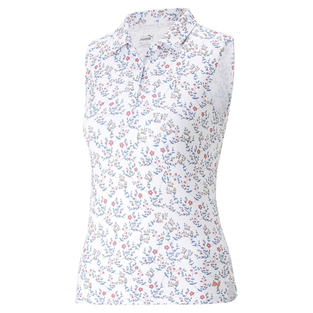 

Поло без рукавов Puma Mattr Micro Floral, белый